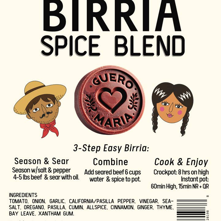 Güero Y María - Wholesale Dried spice mix - Güero Y Maria's Birria Spice Blend 2 pack3