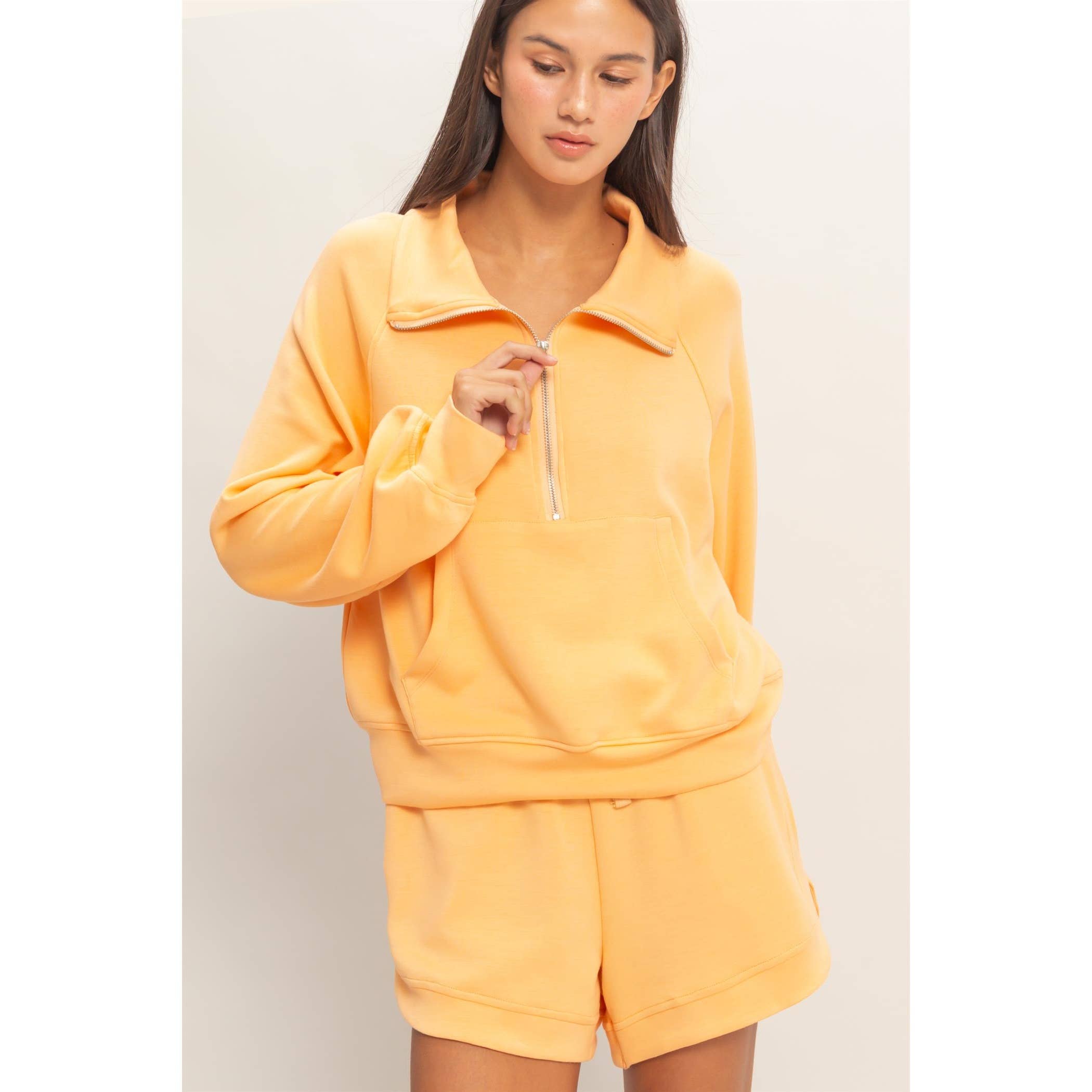 HYFVE - Wholesale Sweatshirt - Women's - Half-Zip Collar Pullover1