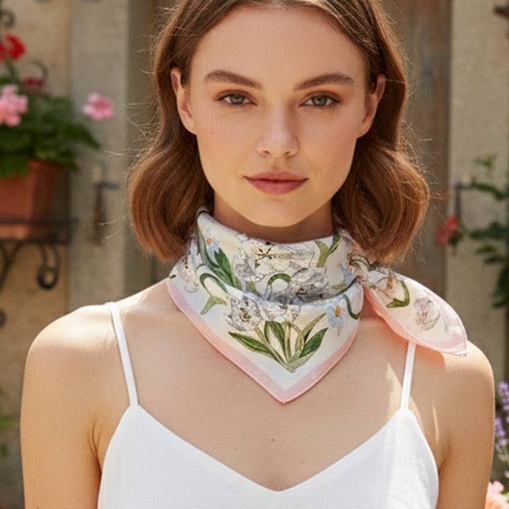 MiMi Wholesale - Wholesale Bandana - Women's - BS0114 Floral Print Bandana7