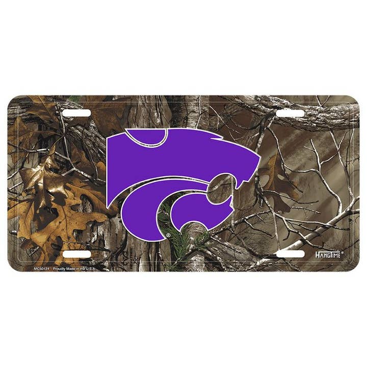 Kansas State Realtree Camo - License Plates for wholesale by Signs 4 Fun