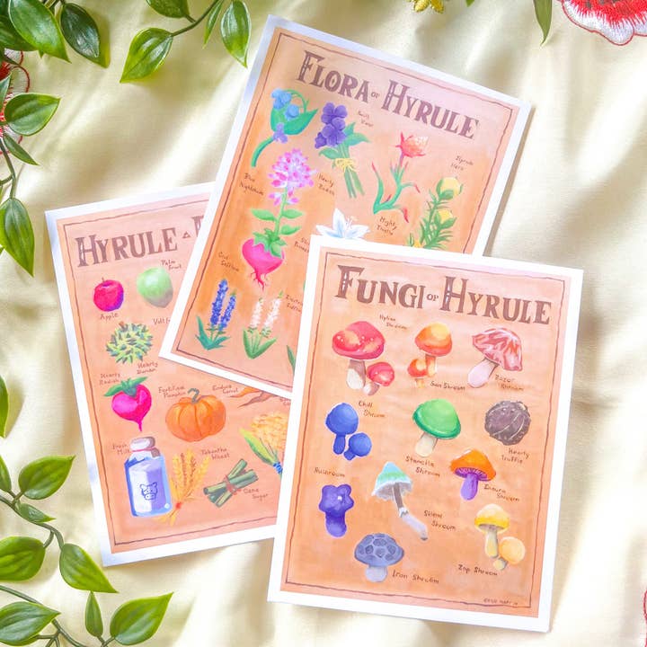 Legend of Zelda Hyrule Kompendium 4,2x5,5in Kleine Kunstdrucke für den Großhandel von Ichigo Mart