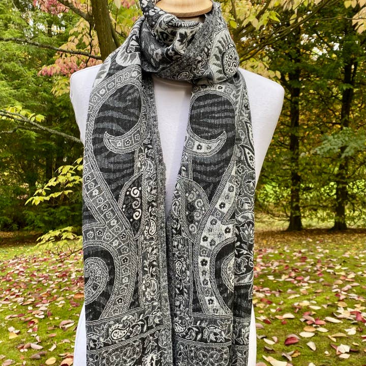 DIWALI PARIS - Wholesale Scarf - Unisex - RAIZKAR SCARF - 70% WOOL / 30% VISCOSE1