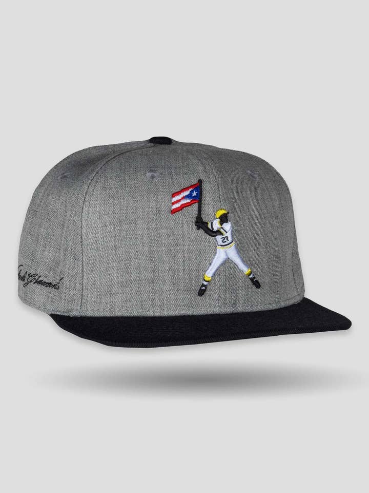 Clemente Swinging Flag Cap for wholesale by Baseballism