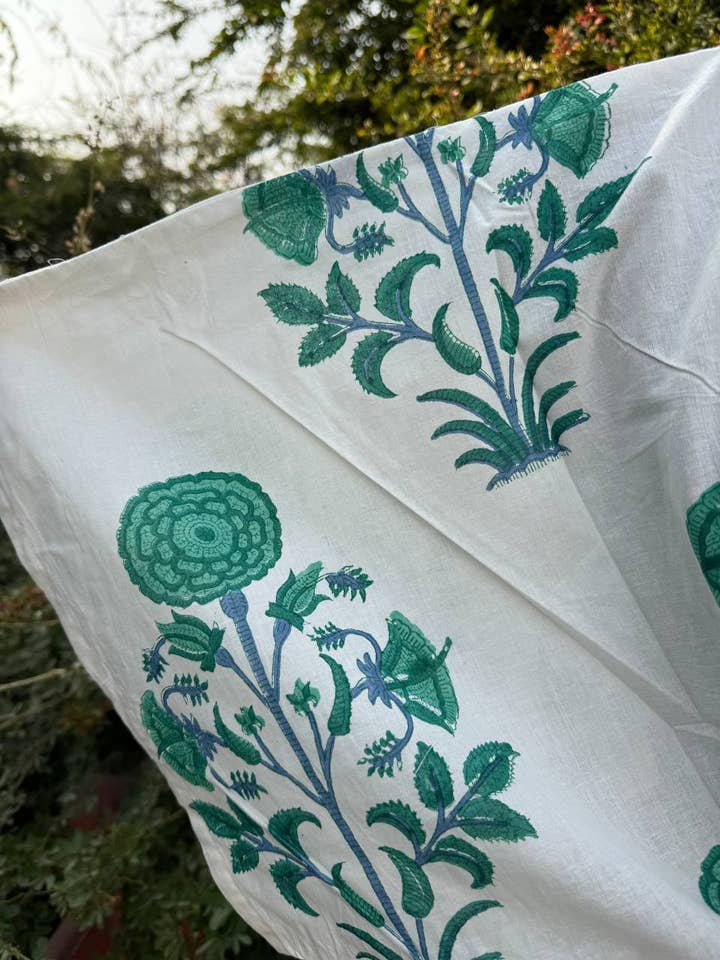 bhavnas boutique - Wholesale Kaftan - Women's - Floral Printed Cotton Kaftan Sleepwear Maxi Loungewear Gown2