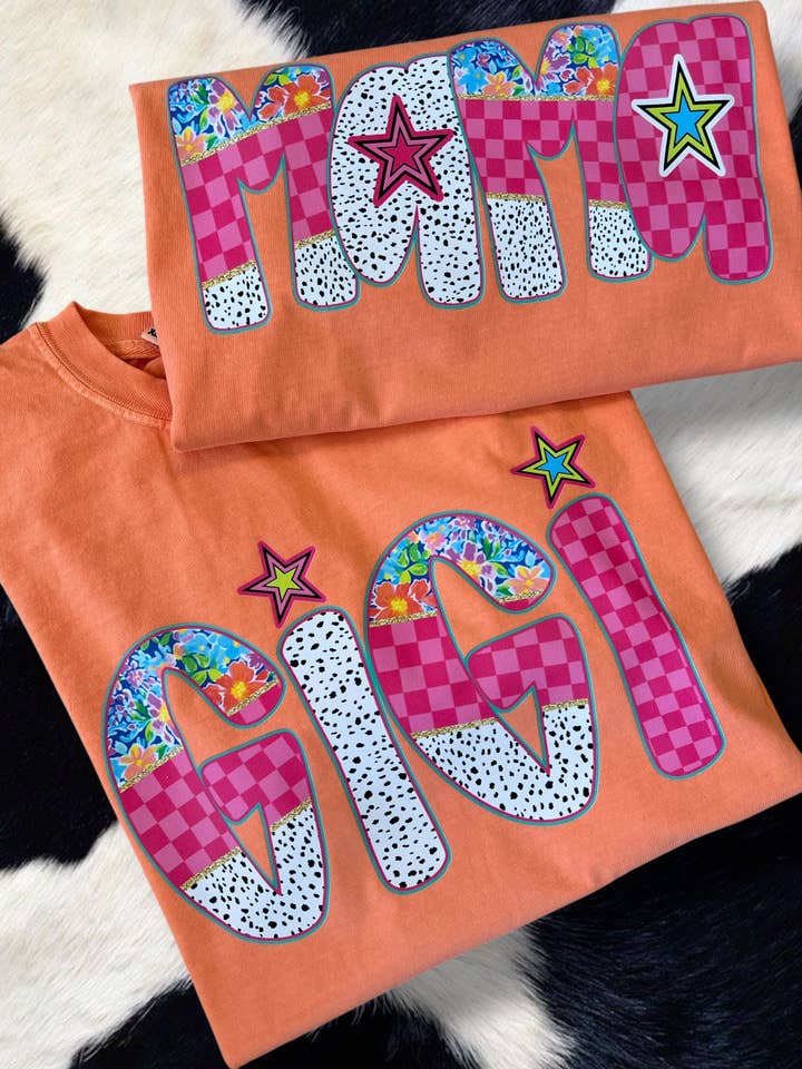 T-shirt de Manga Curta Mama ou Gigi por atacado de Front Porch Boutique