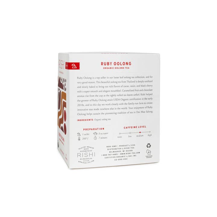 Rishi Tea & Botanicals - Wholesale Tea Bags - Ruby Oolong Organic Tea Sachets