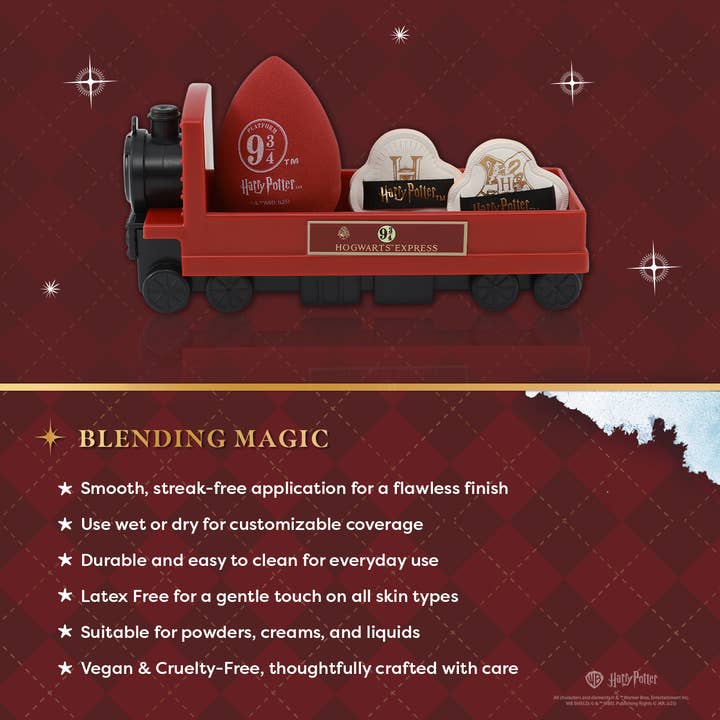 VIAI Beauty - Wholesale Make-up sponge/blender - Harry Potter Holiday | Hogwarts™ Express Sponge Set7
