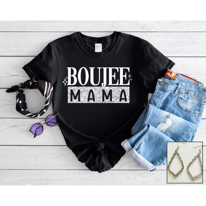 Boujee Mama- Glitter-look for engroshandel hos Southern Attitude Designs Inc