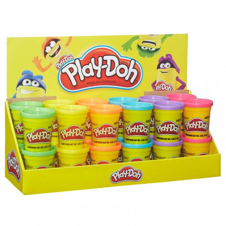 Play-Doh, verschiedene Farben, 24 Stück für den Großhandel von Empire Discount