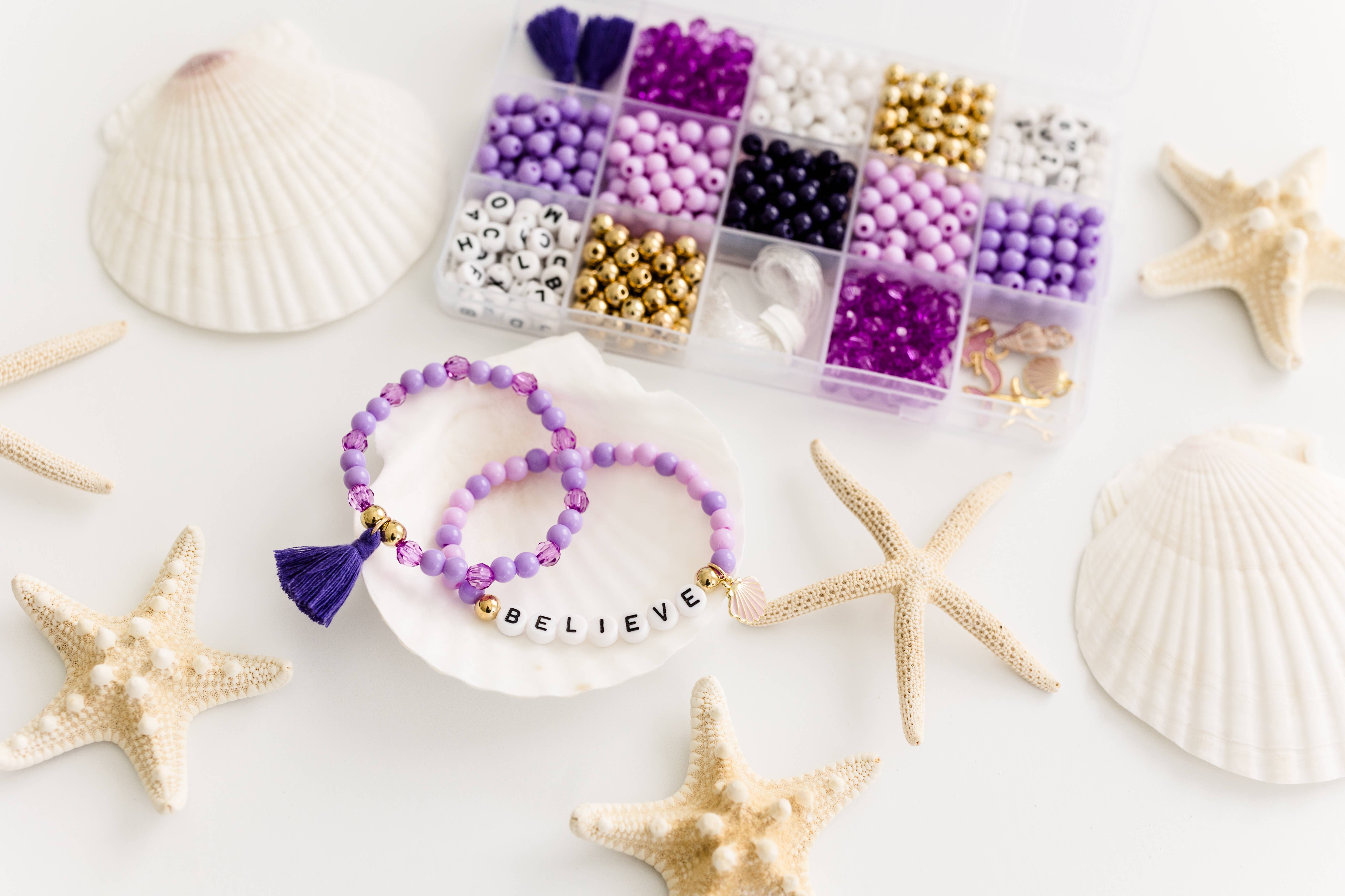 Stacked Sweetly - Wholesale DIY Jewelry - Kids - Mermaid At Heart DIY Stretchy Bracelet Craft Kit1