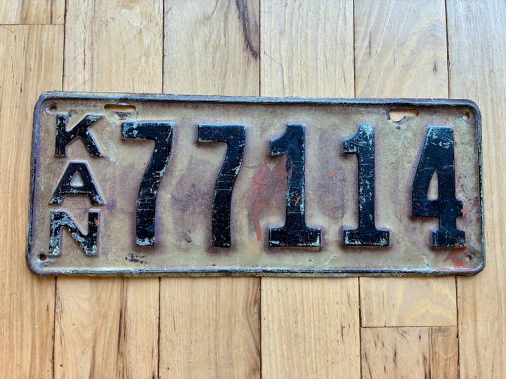 Matrícula do Kansas de 1917 por atacado de RusticPlates