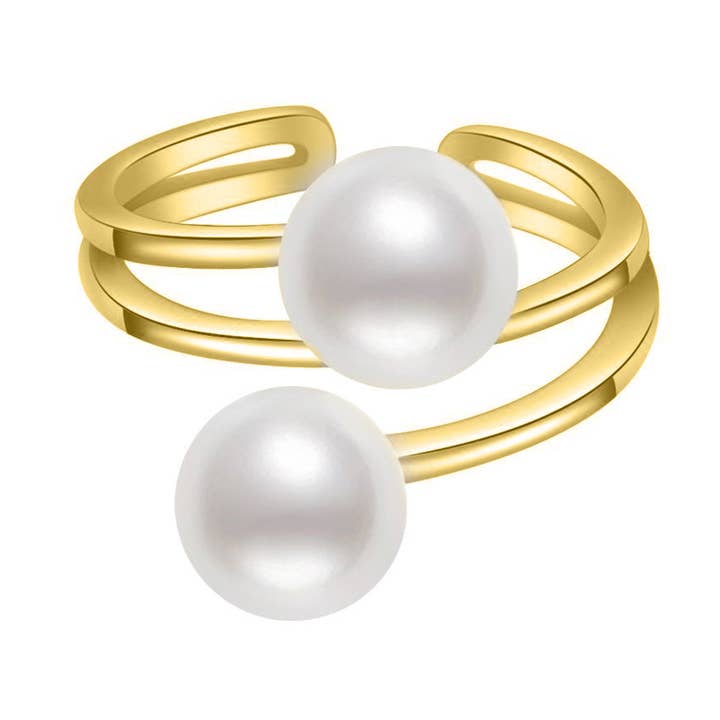 New Yorker sötvatten pärla Ring WR00055 för wholesale av PEARLY LUSTRE