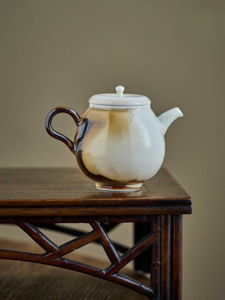 Gohobi （We cover U.S. import duties） - Wholesale Tea Pot - Gohobi Hand-Painted Orange Cat Teapot4