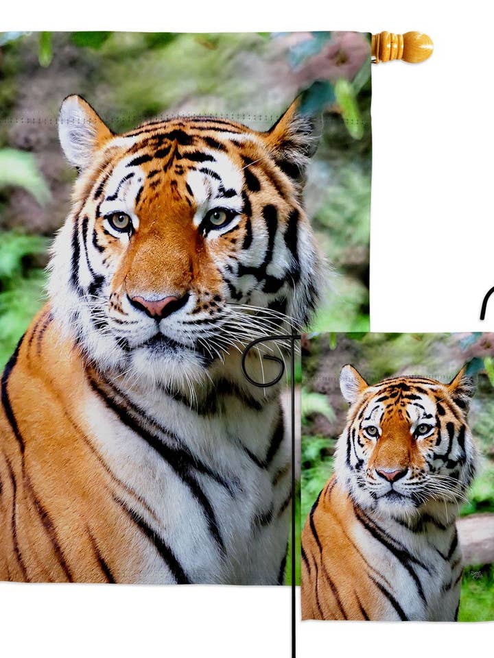 Life Of Tiger Animals Wildlife Decor Flag for wholesale by Two Group Flag Co