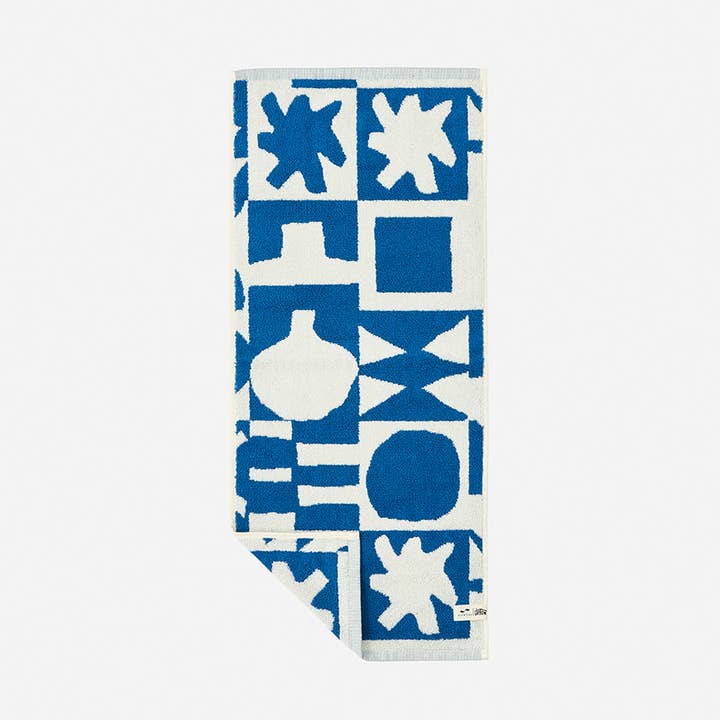 Upton Hand Towel - Navy | Upton Home x Slowtide for wholesale by Slowtide