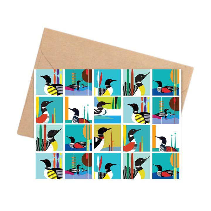 Tarjeta | Collage de somormujos para venta al por mayor de Creative Compass