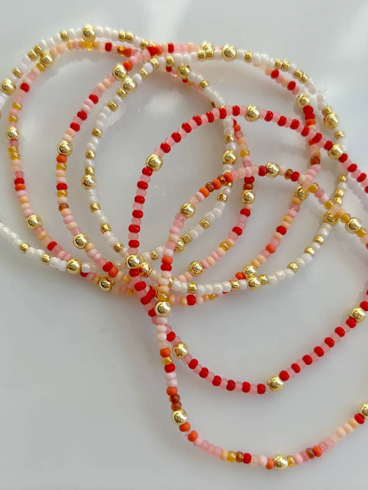 Valentine's Bead Bracelet for wholesale by Designed by Emily Ann