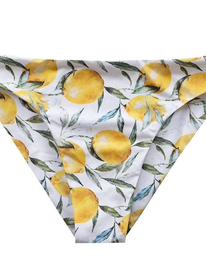 Sporty Bikini Bottom Print Lemon for wholesale by Vanilla-Sand