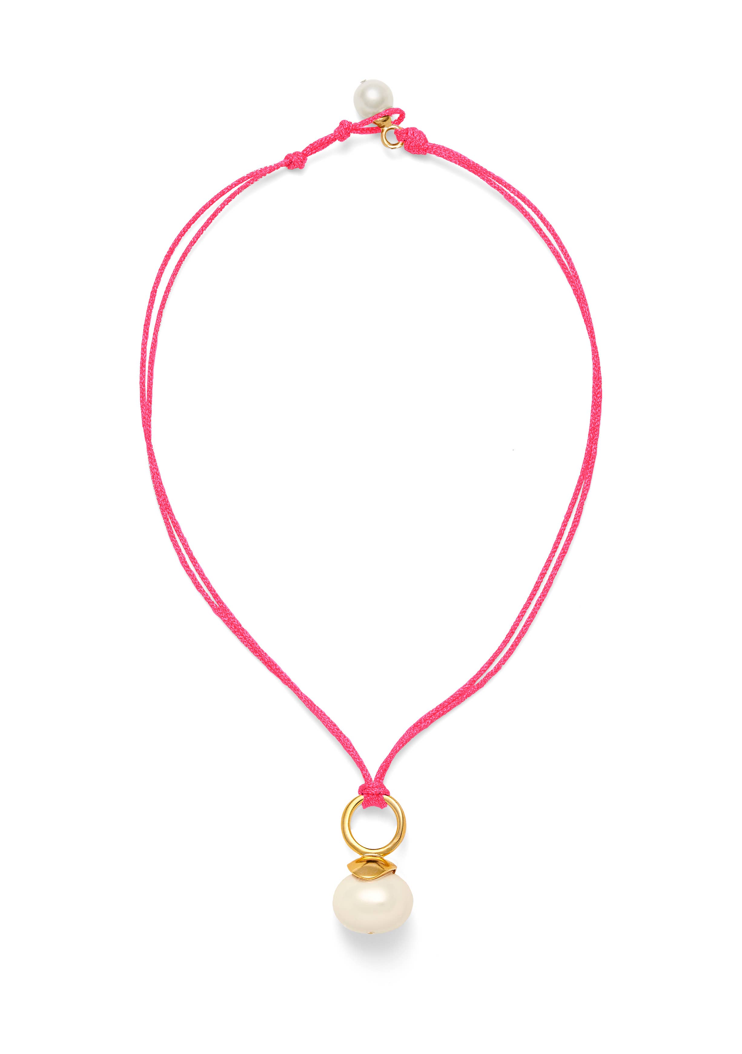 CC & Co by Catherine Canino - Wholesale Pendant/charm necklace - Pebble Pearl Cord Pendant3