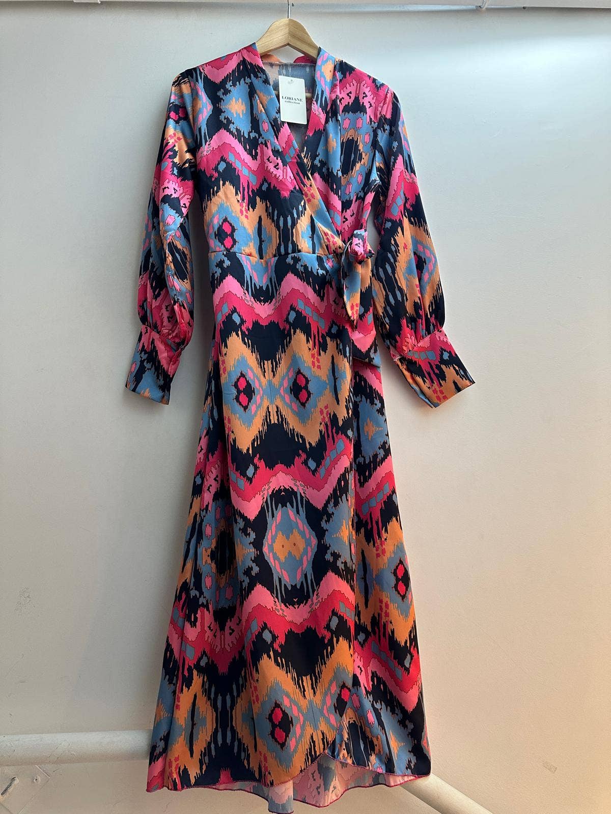 LORIANE - Vente Robe – femme - 10572A   - Robe portefeuille imprimée taille unique2