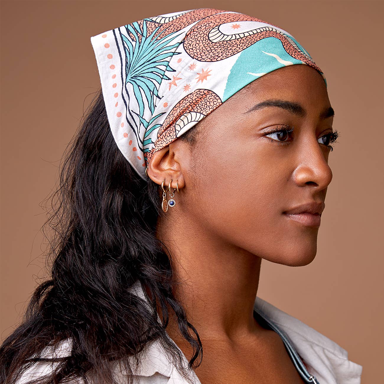 cai & jo – wholesale Bandana – Women's – The Serpent Bandana2
