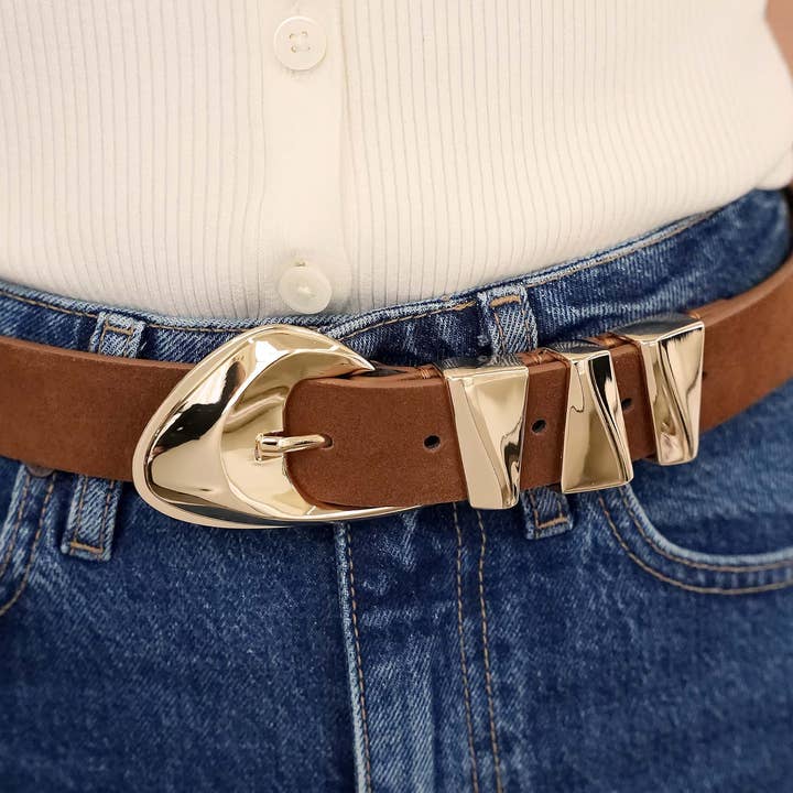 Ettika - Wholesale Belt - Women's - Modern Western Belt in Mocha3