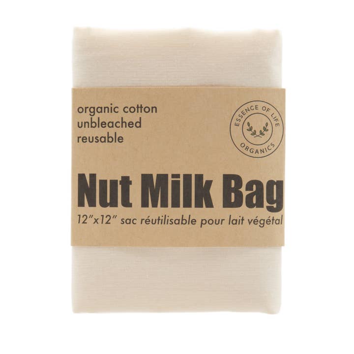 Essence of Life Organics - Wholesale Food Storage Wrap/Bag - 100% organic cotton nut milk bag2