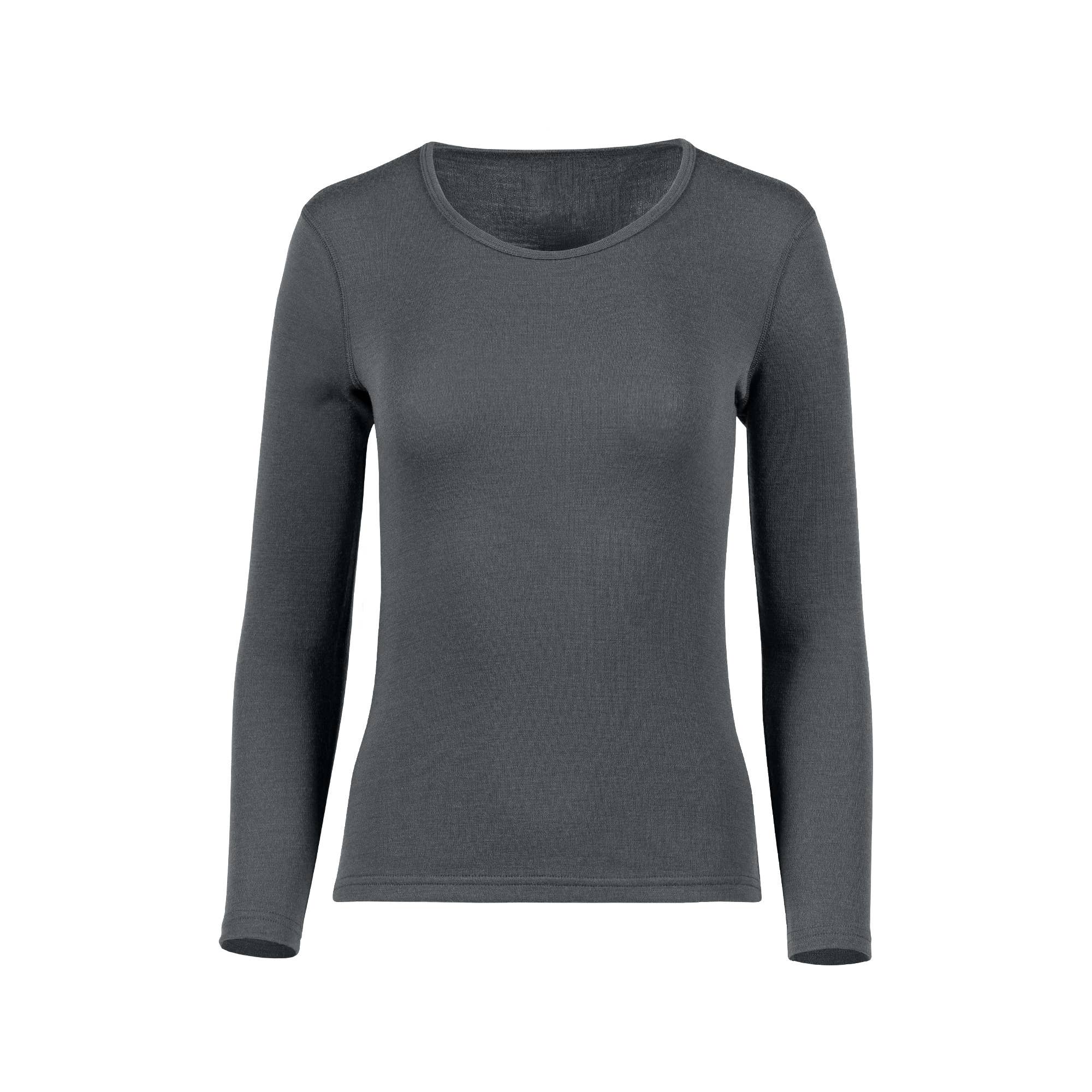 menique - Wholesale Athletic Top - Women's - Women's Midweight Merino Thermal Long Sleeve Tee Dark Green9