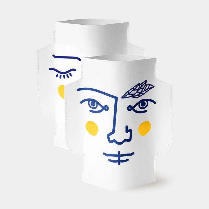 OCTAEVO Janus Paper Vase (Double-Sided), Flower Vase for wholesale by 54 Celsius