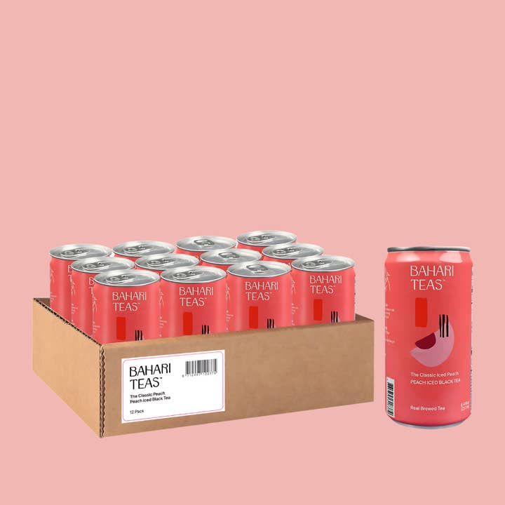 Bahari Teas - Vente Thé glacé - Boisson en conserve au thé noir glacé du Kenya - Pêche7