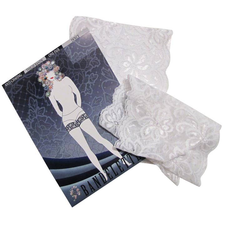 Bandelettes - Venta al por mayor Adhesivo para el pecho - Mujer - Bandas para muslos de encaje antirozaduras Bandelettes® - Dolce -6"5