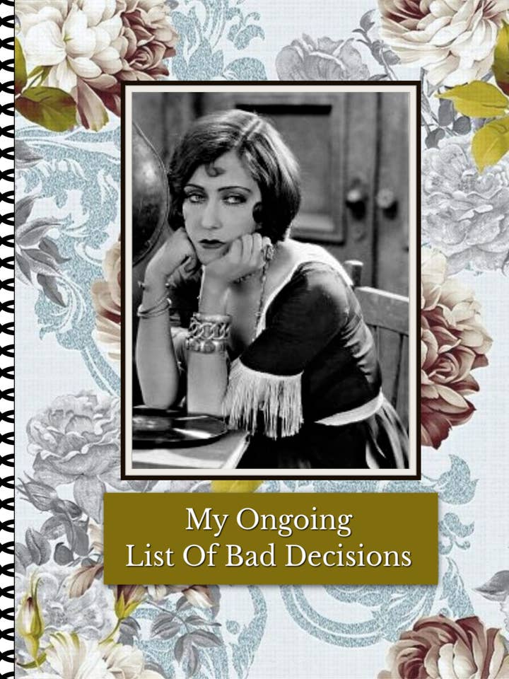 Bad Decisions - Notebook for wholesale by Ümlaut Brooklyn