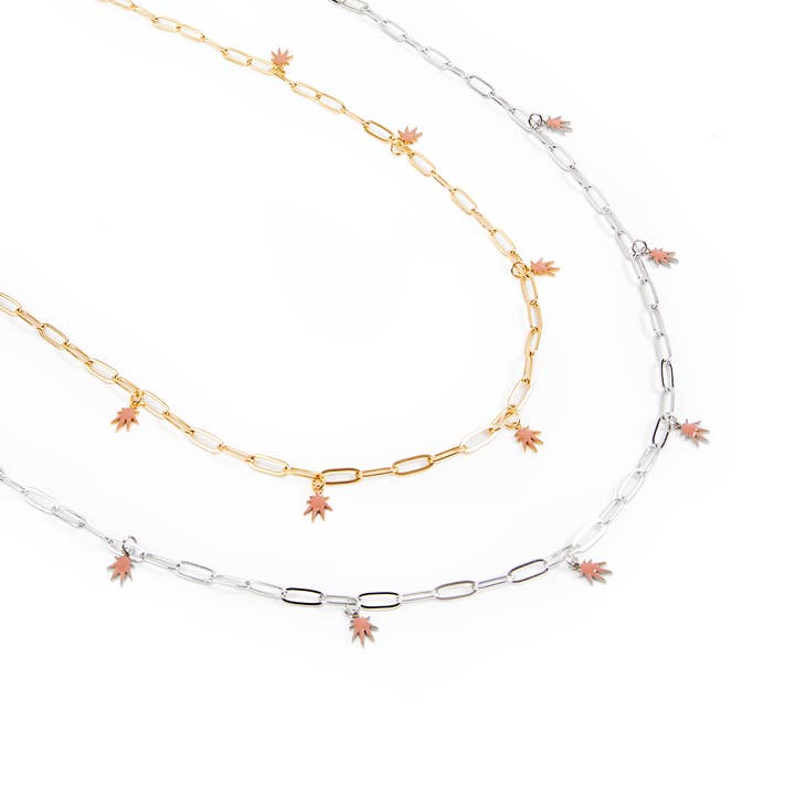 Frankie Smoke - Wholesale Pendant/Charm Necklace - LEAF CHARM NECKLACE3