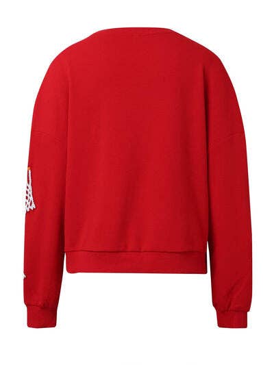 ClassiQ - Wholesale Sweatshirt - Women's - Basketball Round Neck Long Sleeve Sweatshirt2