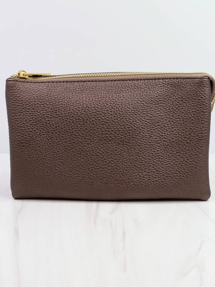 Liz Crossbody Bag Bronzite for wholesale by Caroline Hill