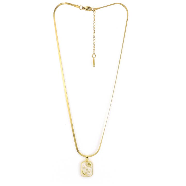 Collar Luma de acero inoxidable chapado en oro de 18k para venta al por mayor de Lost in Bali