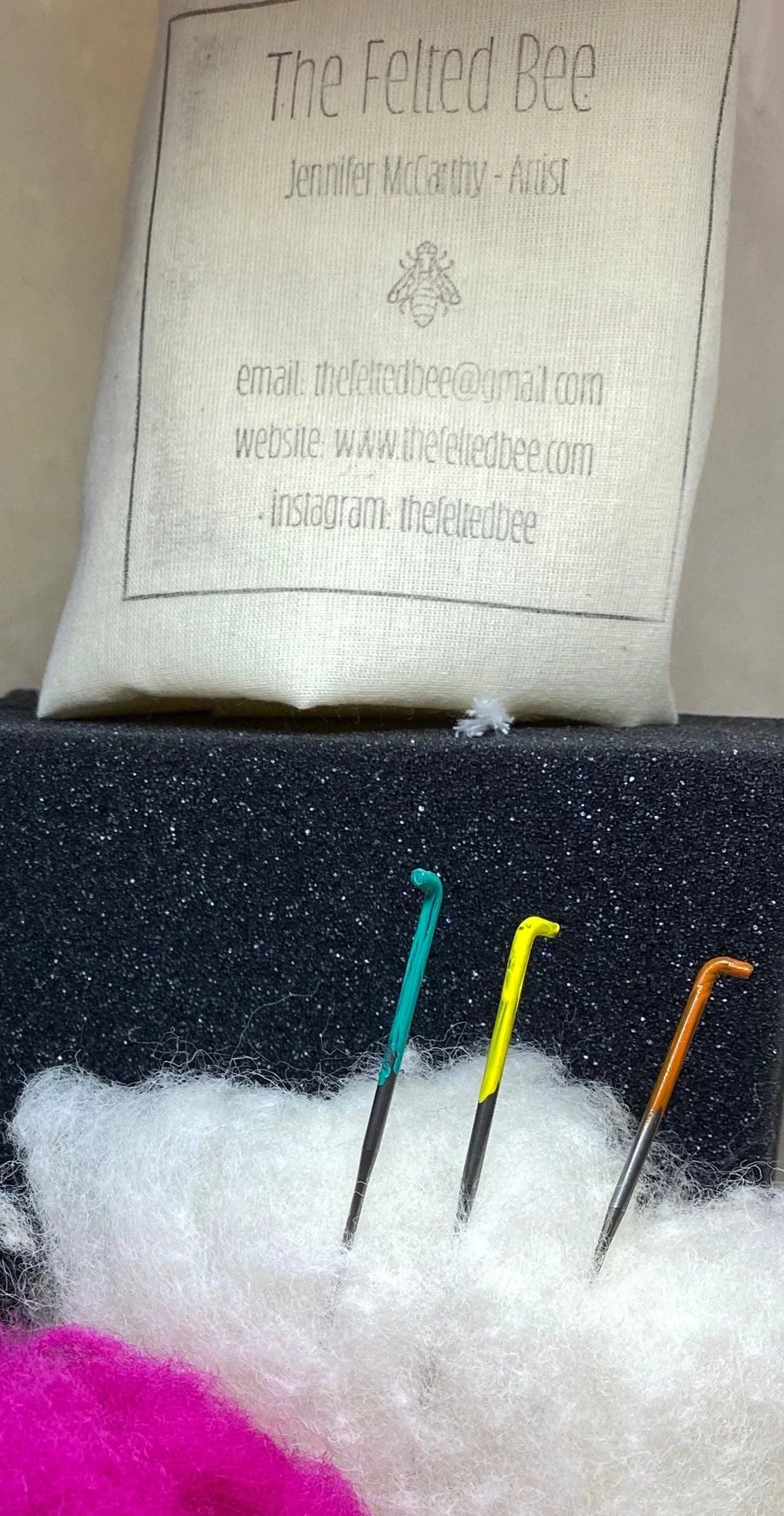 The Felted Bee - Wholesale Craft Sewing Kit - Snow Person Needle Felting Kit1