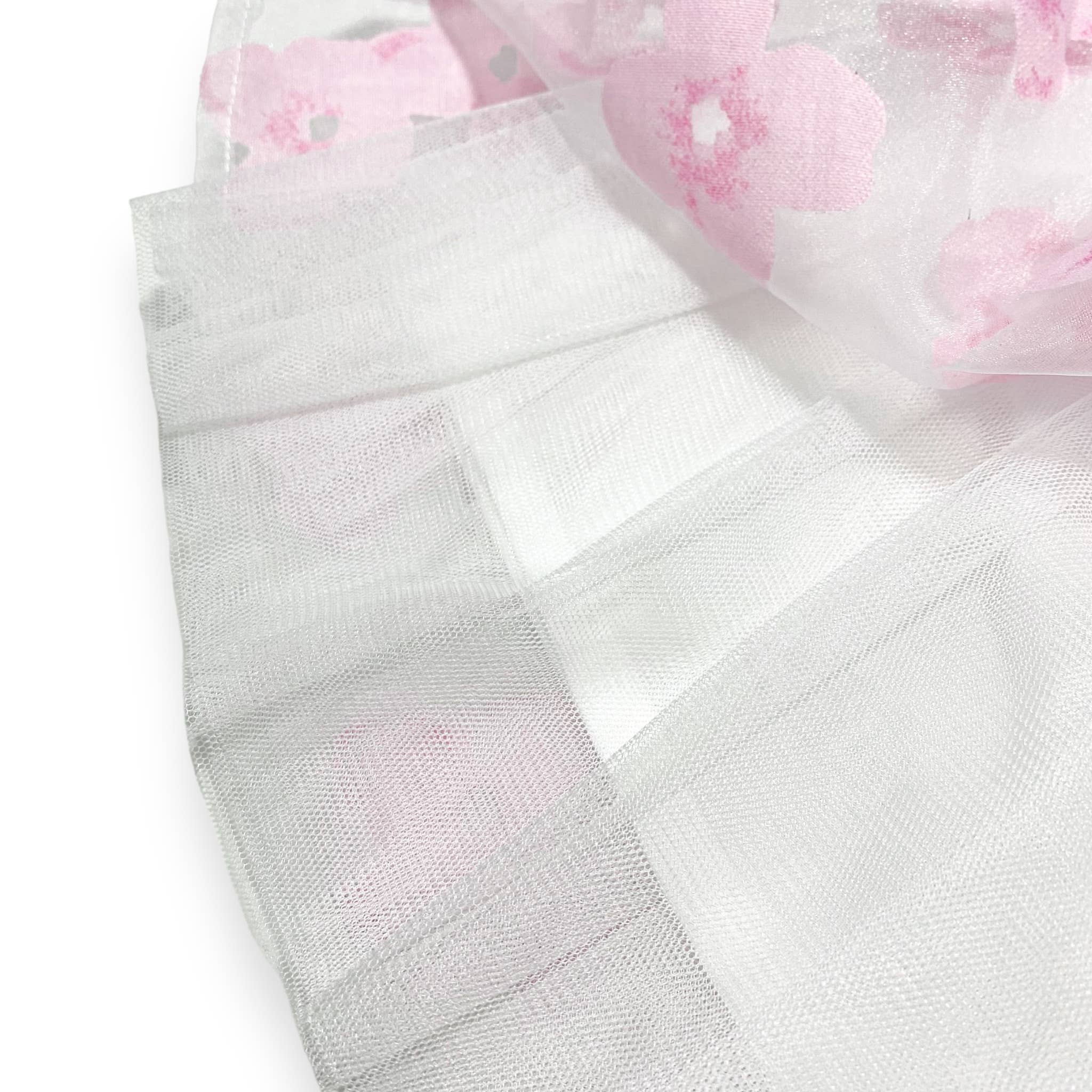 Doe a Dear – wholesale Tutu - Barn – 17023-B Blommig Nät Tutu (2 Färger)12