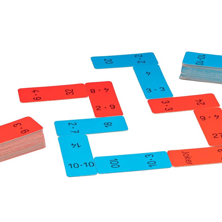 Wissner® aktiv lernen - Venta al por mayor Tarjetas de aprendizaje - Niños y bebés - Multiplicación de dominó en 100 números | Aprende matemáticas
