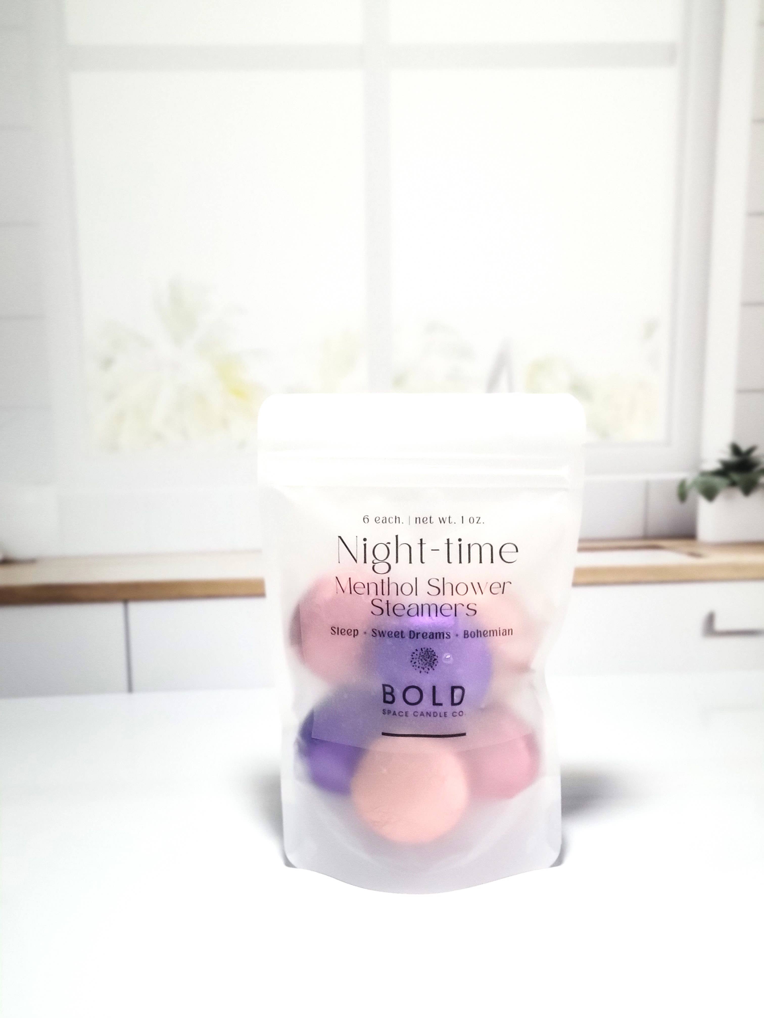 Bold Space Candle Co. - Wholesale Shower Steamer/Bomb - Nighttime Shower Steamers – Sleepy Time Collection- 3 scents2