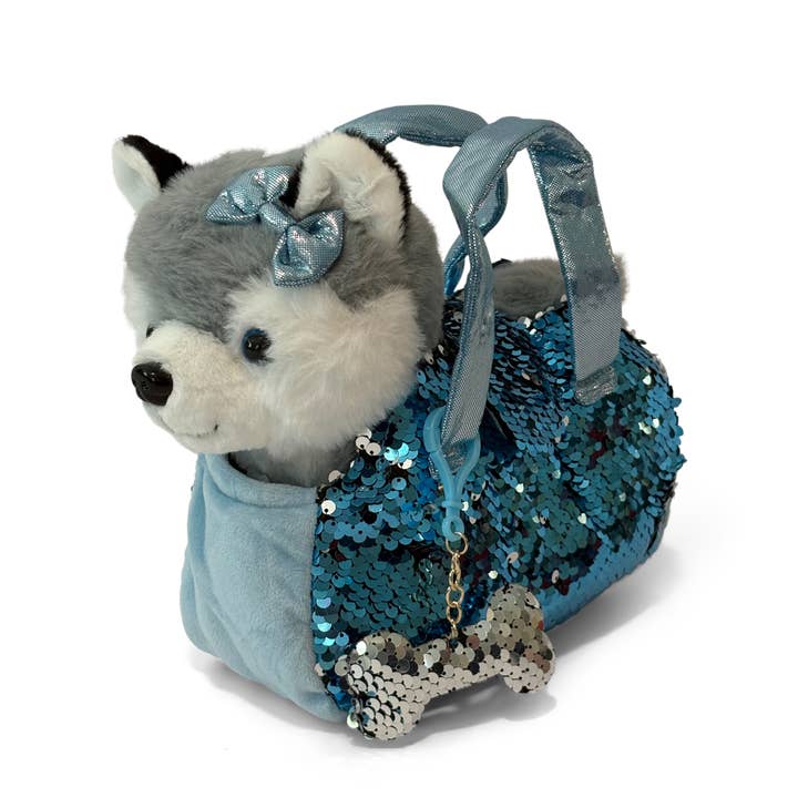 Little Jupiter Pet Plush Set with Bag - Husky Dog with Blue Bag and other Purchase Wholesale huski. Free Returns & Net 60 Terms on Faire trending on Faire.