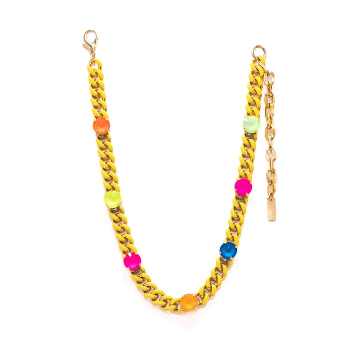TOVA - Wholesale Beaded/pearl necklace - Galileu Necklace in Neons2