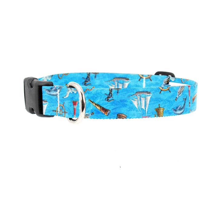 Ocean Breeze Dog Collar - Made in USA for wholesale by Buttonsmith