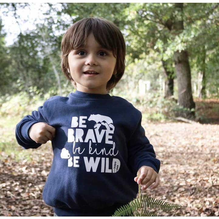 Sophia & The Fox - Wholesale Sweatshirt - Kids - Brave Kind Wild - Sweater