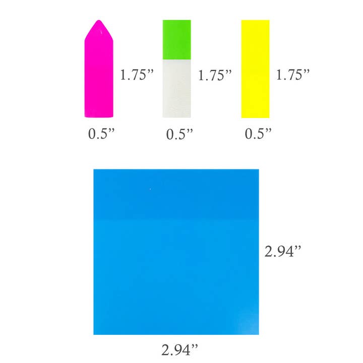 Wrapables.com - Wholesale Sticky Notes - Wrapables 500pcs Transparent Sticky Notes Set1