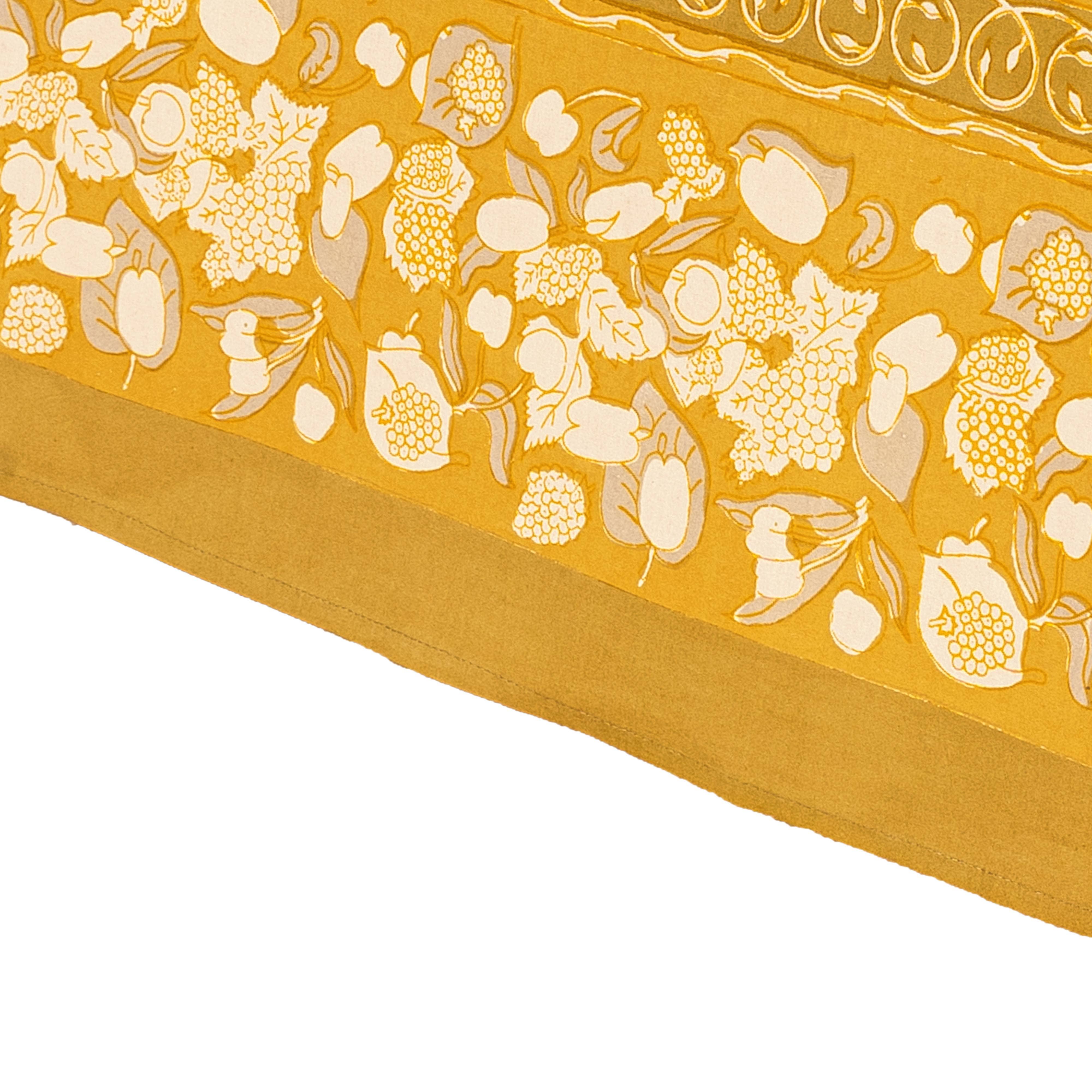 Couleur Nature - Wholesale Tablecloth - Forest Harvest Grey & Mustard | French Tablecloths12