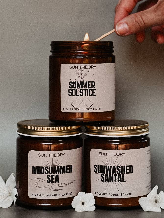 Solstice d'été - Bougie au soja 8 oz pour la vente par Sun Theory