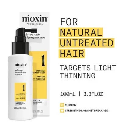 Nioxin System 1 Scalp + Hair Thickening Treatment 100ml for wholesale by Glow Salon Supplies