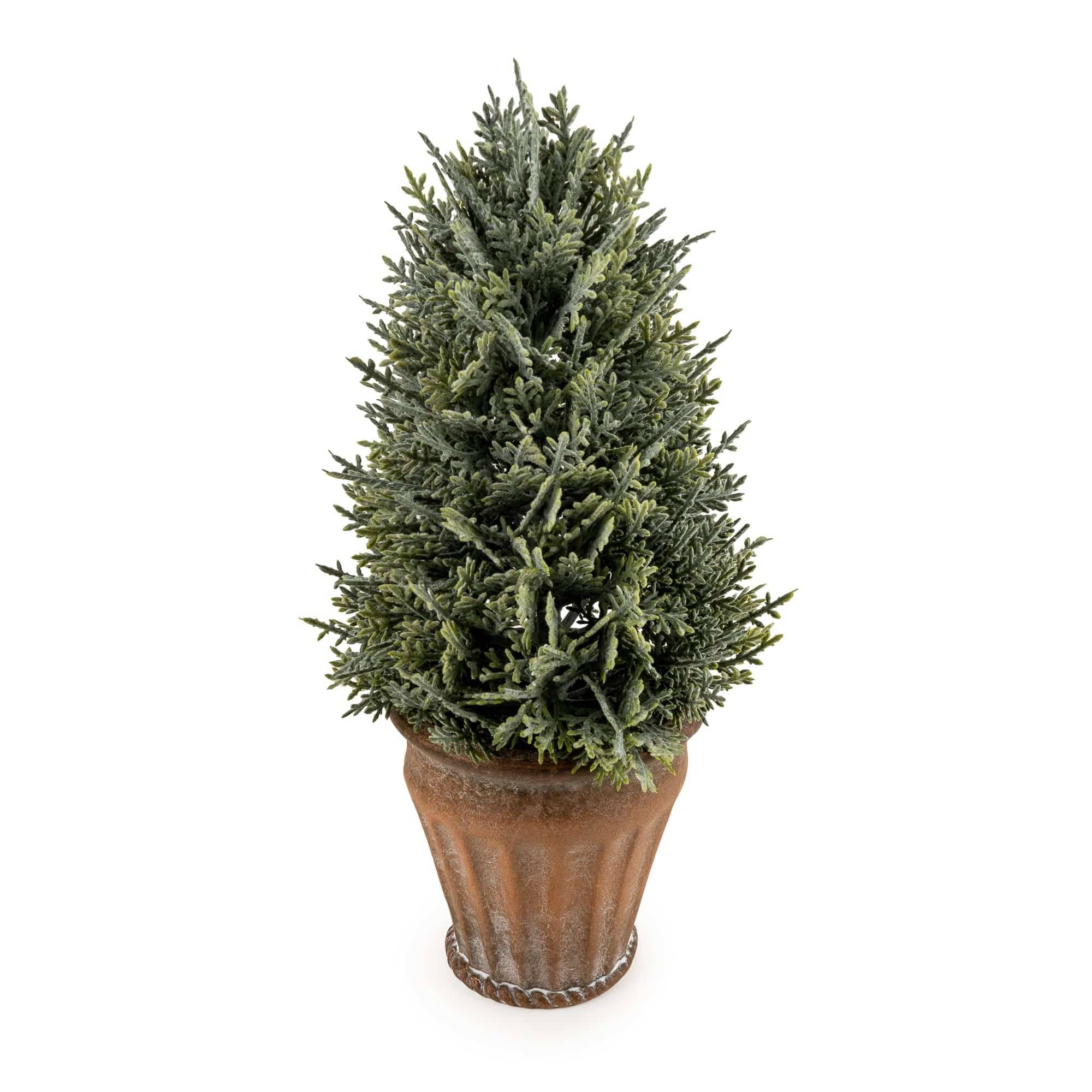 Candlelight Products Ltd – wholesale Artificial plant – 29cm Tree in Pot - Cypress 6pk1