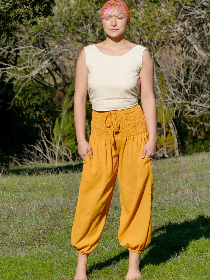 Zig Zag Asian Collection - Vendita all'ingrosso Pantalone - Donna - Pantaloni Harem con Vita Arricciata3